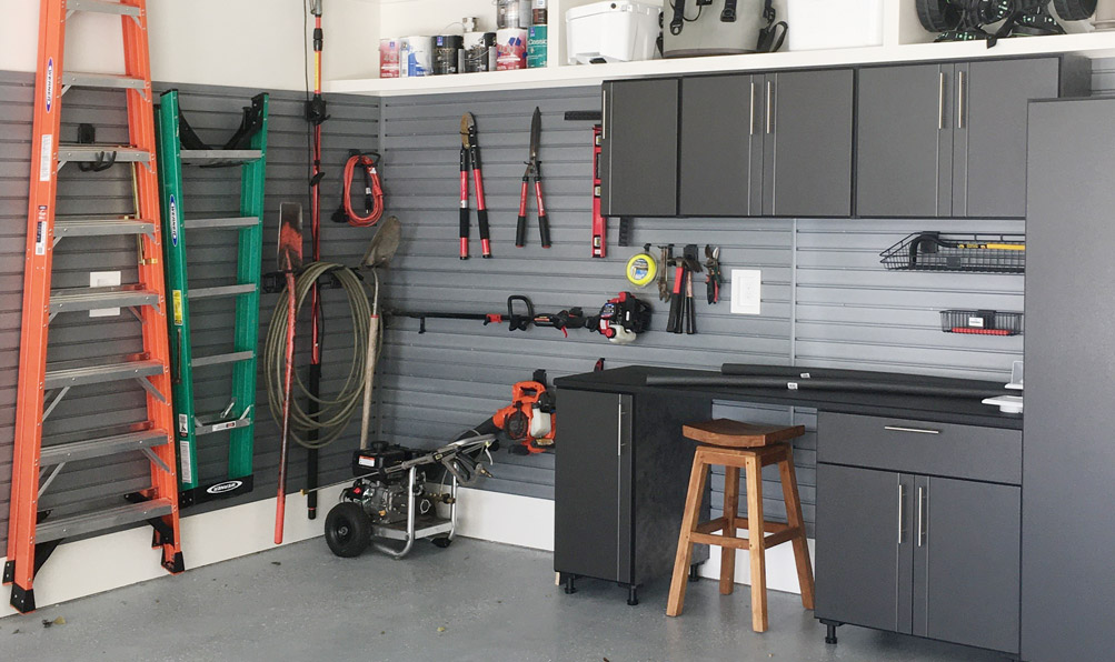 Garage Cabinets and Slatwall